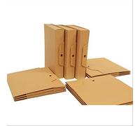 Conf. 10 pz Portaprogetti con bottone EURO-CART 25x35 cm dorso 6 cm Colore Avana