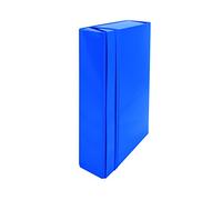 Euro-cart Cpiri08Elpbl Cartella Porta Progetti con Elastico, Blu, Formato b.25 x h.35 x dorso 8 cm, cartone