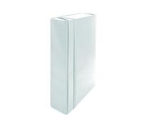 euro-cart IRIS Cartella Portaprogetti con Elastico Piatto, Dorso 8 cm, Bianco