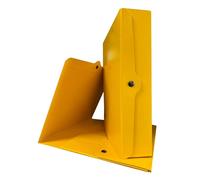 Euro-Cart Porta Documenti con Bottone Bilucido Dorso 8cm Confezione da 5 Cartella Portadocumenti Rigida in Cartone Presspan 1,1 mm Faldoni Portadocumenti a Soffietto con Alette e Rivetti Made in Italy