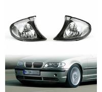 Euro Corner Lights-Crystal Clear W/ Smoke Trim Per 02-05 BMW E46 3-Series 4Dr A7