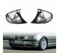 Euro Corner Lights-Crystal Clear W/ Smoke Trim Per 02-05 BMW E46 3-Series 4Dr Y