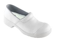 Euro-Dan FLEX Clog Di Sicurezza 471-01 Chiuso S2 + SRC Bianco Scarpe Da Lavoro