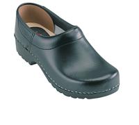 Euro-Dan Pu-Clogs 240-01 Chiusa O2 + Src Nero Legno Giardino Pantofole