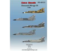 Euro Decals Dassault Mirage III ED-48121 Stampato Da Fantasy Printshop