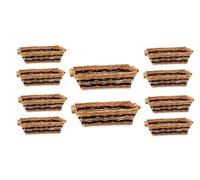 EURO ITALIA Cesto vimini per confezione regalo natalizio vuoto 10 PEZZI 41x29xH11 CESTI VIMINI