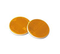 Euro-Norm, catarifrangenti rotondi - Ø 65 mm - Arancio
