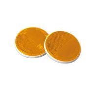 Euro-Norm, catarifrangenti rotondi - Ø 70 mm - Arancio