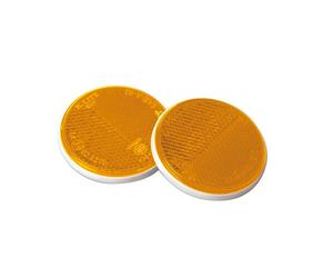 Euro-Norm, catarifrangenti rotondi - Ø 70 mm - Arancio