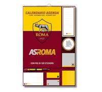 EURO PUBLISHING: Calendario Agenda Roma 2026 14 mesi - Prodotto ufficiale - cm 29x44 (composto da penna, block notes, stickers e foglietti adesivi)