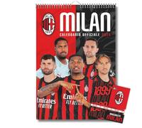 EURO PUBLISHING: Calendario Verticale Milan 2026 + tris braccialetti in silicone - cm 29x42 - Prodotto ufficiale