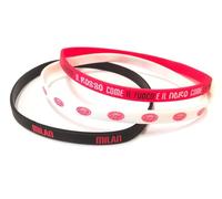 EURO PUBLISHING Tris Braccialetti in Silicone A.C. Milan - Prodotto Ufficiale