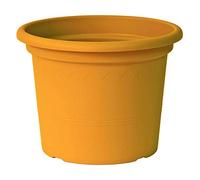 EURO3PLAST Geo 1976.T5 - Vaso da fiori rotondo, 30 cm, colore: Giallo mango