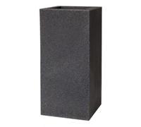 EURO3PLAST Vaso Quadrato Alto Kube High Slim Vaso 25X25 H70 Granito
