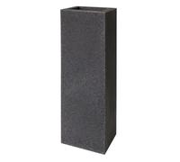 EURO3PLAST Vaso Quadrato Alto Kube Tower Vaso 30X30 H90 Granito