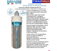 EUROACQUE Cartuccia ad Attacco rapido con filtrazione a Carbone Attivo Sinterizzato con Argento