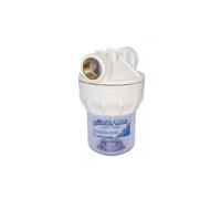 EUROACQUE Contenitore in Plastica Vuoto con Attacchi 1/2″ Femmina per cartucce 5″ staffabile CFP00725N Mod. 1002
