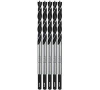 Kit 5pz Punte per Legno serie lunga in Acciaio C.V., mm 6-8-10-12-14 x 245