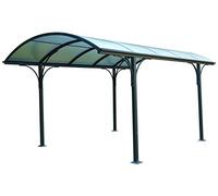 EuroBRICO far da sé Tettoia per esterno in policarbonato e alluminio, 485x300x253H cm