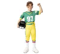 EUROCARNAVALES Costume da Giocatore Rugby verde per bambino
