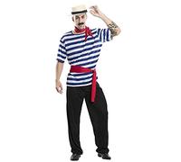 EUROCARNAVALES Costume da gondoliere adulto - Multicolore - S