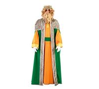 EUROCARNAVALES Costume da Re magio Gaspare deluxe per adulto - Verde - M/L