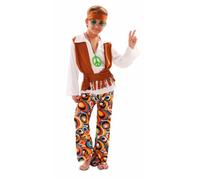 Eurocarnavales Costume Hippie Bambino Ragazzo - Bambino, Da 3 a 4 anni