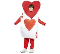 EUROCARNAVALES, SA Costume da Carta Asso Cuori per Bambini