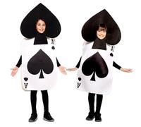 Eurocarnavales, SA Costume per Bambini Carta Asso di Picche - Taglia 6-12