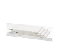 Euroceppi - 4 Taglieri Polietilene 60x40x3 cm Bianco Antiscivolo