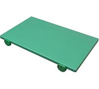 Euroceppi Tagliere Cm 60 X 40 H 2 Professionale per Alimenti in Polietilene Alta Densità Colorato Prodotto in Italia (verde)