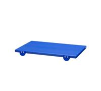Euroceppi - Tagliere Polietilene 40x30x2 cm Blu 2 Fermi Antiscivolo