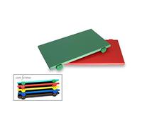 euroceppi Tagliere polietilene con Fermo Rosso 50x30x2 cm (Verde)
