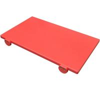 Euroceppi tagliere rosso cm 50x30h2 professionale per alimenti