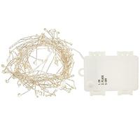 EUROCINSA Striscia Rame con 120 luci LED Verdi statiche e Lampeggianti (Senza batterie) 3 m 1 Pezzo, Taglia Unica.