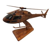 Eurocopter AS355 Écureuil Scoiattolo Airbus Desktop Modello IN Legno Elicottero