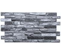 EURODECO | Pannelli decorativi da parete 3D 6 m² effetto pietra, 15 pezzi, pannelli da parete, rivestimento murale, pannelli da soffitto, rivestimento in PVC/tatuaggio da parete, imitazione piastrelle