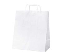 Eurofides® 200 Shopper White Food Line Bianco cm. 32+22x24