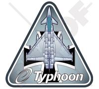 Eurofighter EF2000 TYPHOON LUFTWAFFE Germania, Forza Aerea Aeromobile 95mm Vinile Adesivo