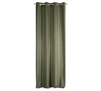 Eurofirany Adore Tenda Semitrasparente con Occhielli - 1 unità, Moderna Tenda per Finestra, per Camera da Letto, Soggiorno, Cucina, 140 g m², 140x250 cm, Verde Scuro