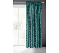Eurofirany Adria - Tenda in velluto con fettuccia arricciata, effetto velluto, 1 pezzo, motivo geometrico, moderna, classica, per soggiorno, camera da letto, Ba