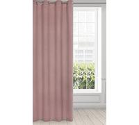 Eurofirany Amaro Schwer - Tenda termica oscurante, 340 g/m2, con occhielli, 1 pezzo, protezione dal freddo, oscurante, struttura per soggiorno, camera da letto, 135 x 250 cm, colore: rosa