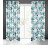 Eurofirany Blackout - Tenda con occhielli, motivo giungla, 1 pezzo, elegante e di alta qualità, per camera da letto, soggiorno