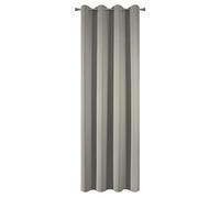 Eurofirany Blackout Tenda Oscurante con 8 Occhielli, Elegante e Liscia, Tinta Unita, Morbida, per Soggiorno, Camera da Letto, Cappuccino, 135 x 250 cm