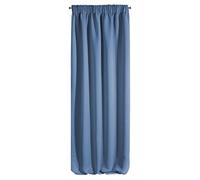 Eurofirany Blackout - Tende morbide e oscuranti, moderne, semplici e moderne, per camera da letto, cameretta dei bambini, soggiorno, blu navy, 135 x 270 cm