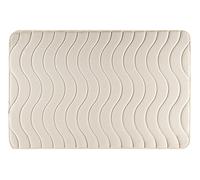 Eurofirany DY/Wave/K60 Tappetino da Bagno, plastica, Crema, 90 x 60 x 3 cm