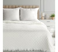 Eurofirany Elegante copriletto con volant LIBI 3 crema 200 x 220 cm