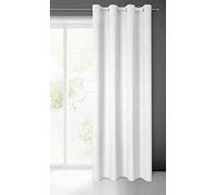 Eurofirany ELIZA Tenda Strutturale in Velluto con Occhielli - 1 Pz. Tenda Termica Isolante in Velluto, Opaca, Oscurante, Per cameretta, Soggiorno, 140x250 cm, Bianco