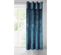 Eurofirany Evelyne - Tenda in velluto con occhielli lucidi, alta qualità, per camera da letto, soggiorno, 140 x 250 cm, colore: Blu navy