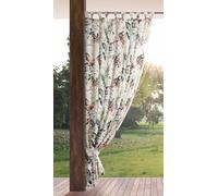 Eurofirany GARDEN Tenda de Esterni con Passanti - 1 Pezzo. Tende impermeabili per Terazze, Tenda per Gazebo Pergolata Patio Balcone, Protezione Solare e Privacy, 155x240 cm, Stampa Grigia